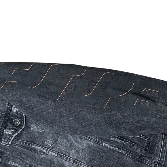 Zara Black Denim Jacket - Picture 2 of 5